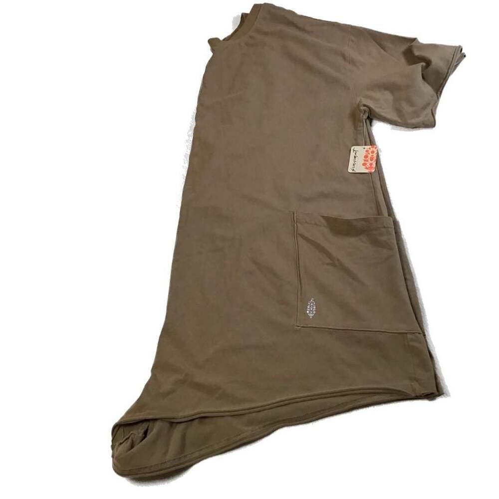 FP Movement Hot Shot Tee Romper Mocha Latte Large boho Summer - Picture 11 of 11